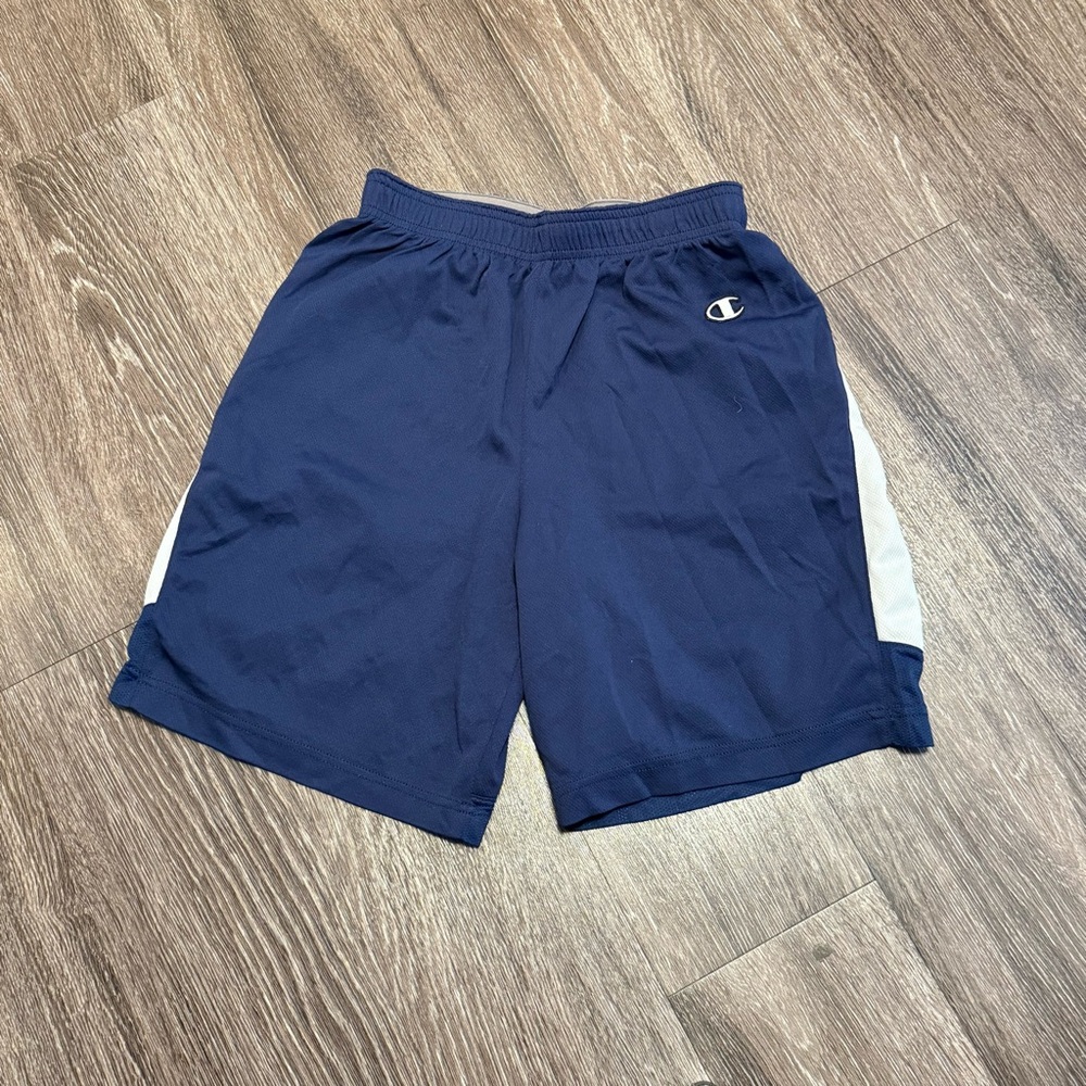 Women’s Champion Blue and White Athletic Shorts Lightweight Fit